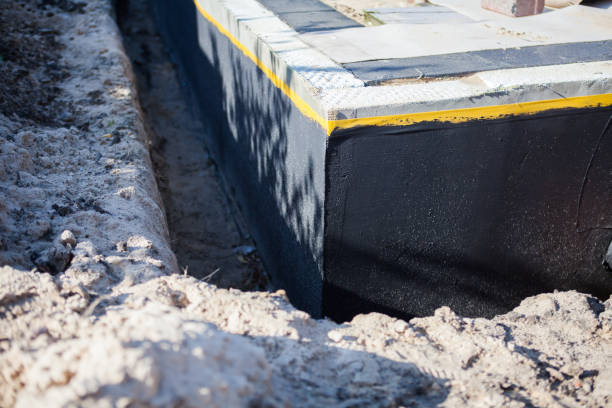Residential Wet Basement Repair installation at a Hingham, WI home by SJ Waterproofing Pros